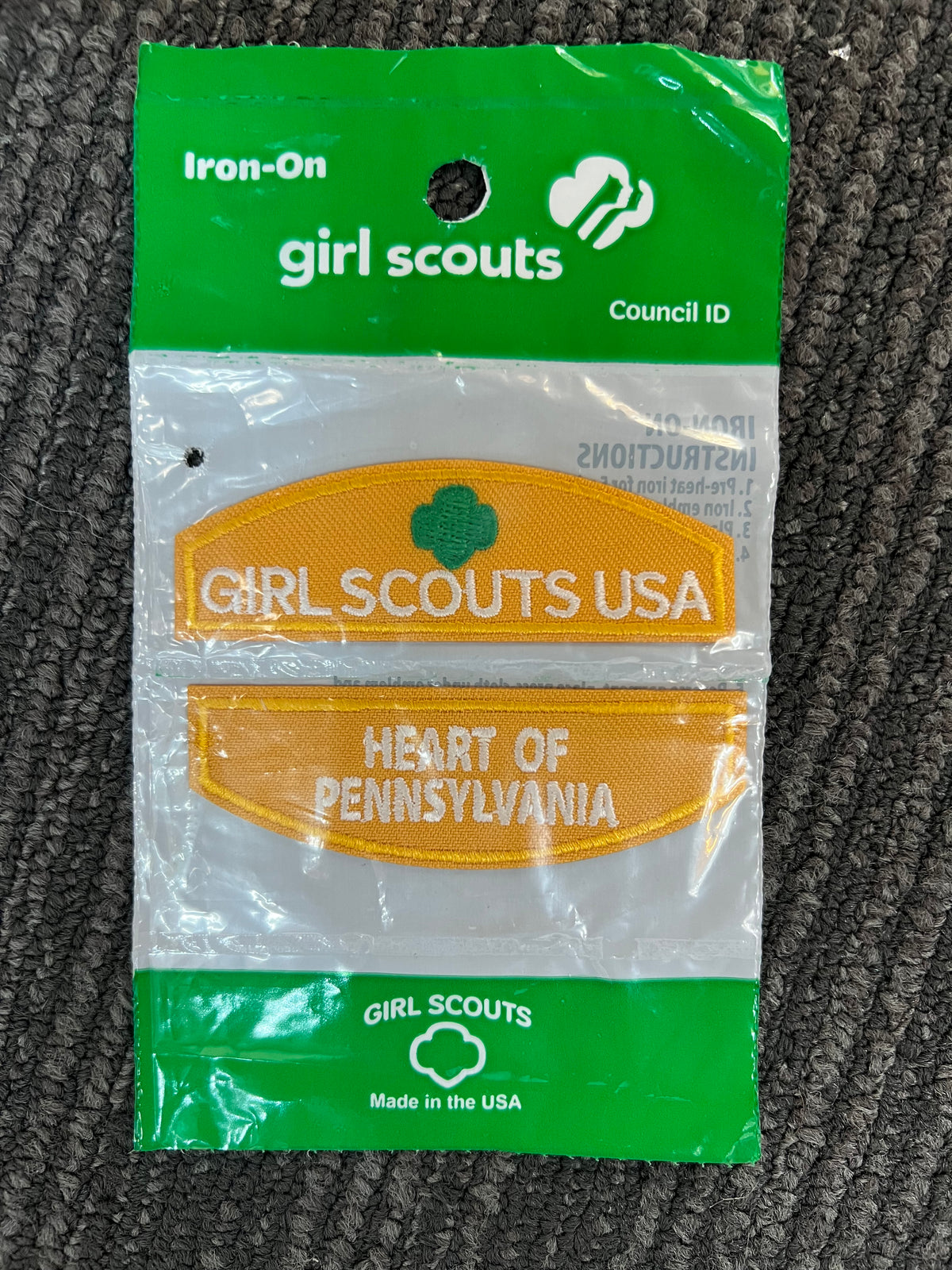 Girl Scout Daisy Council Identification Set Heart of Pennsylvania