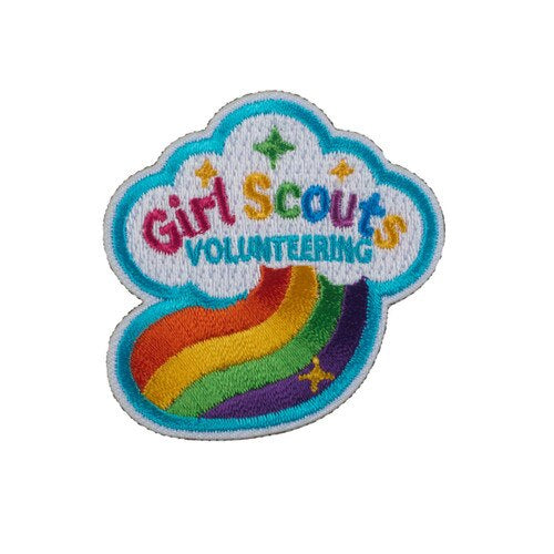 Volunteering Cloud Iron-On Patch