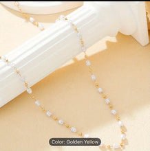 Load image into Gallery viewer, 18k gold plated faux freshwater pearl necklace
