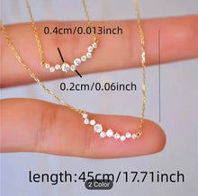 Load image into Gallery viewer, Simple design cubic zirconia necklace
