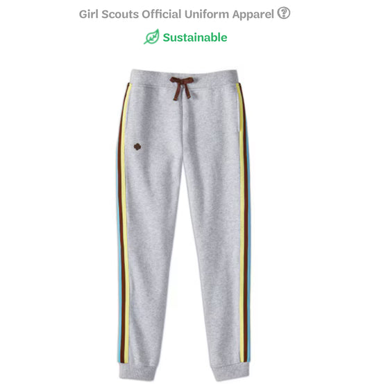 ›
Brownie Joggers
Girl Scouts Official Uniform Apparel  
Girl Scout Sustainability Leaf Sustainable