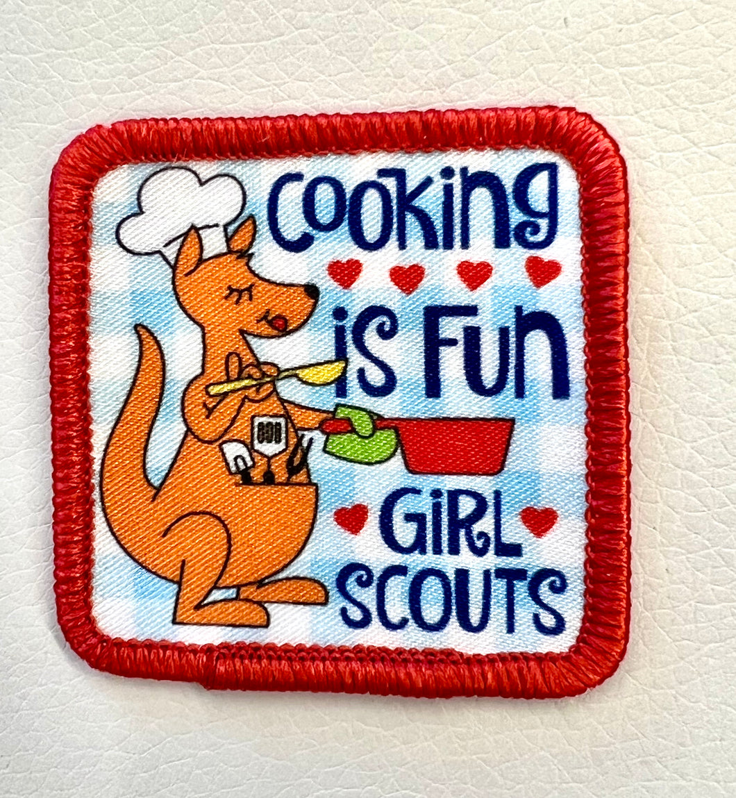 Girl scouts cooking is fun patch