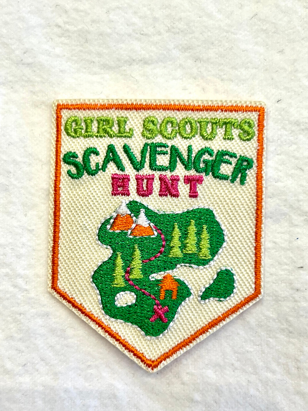 Girl Scouts scavenger hunt patch