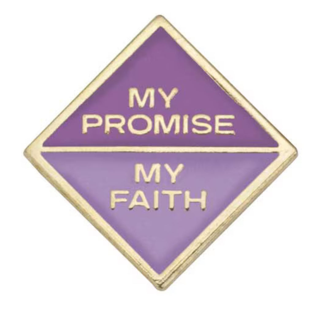 Junior My Promise, My Faith Pin - Year 2