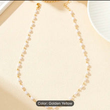 Load image into Gallery viewer, 18k gold plated faux freshwater pearl necklace
