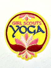 Load image into Gallery viewer, Girl Scouts yoga lotus flower patch
