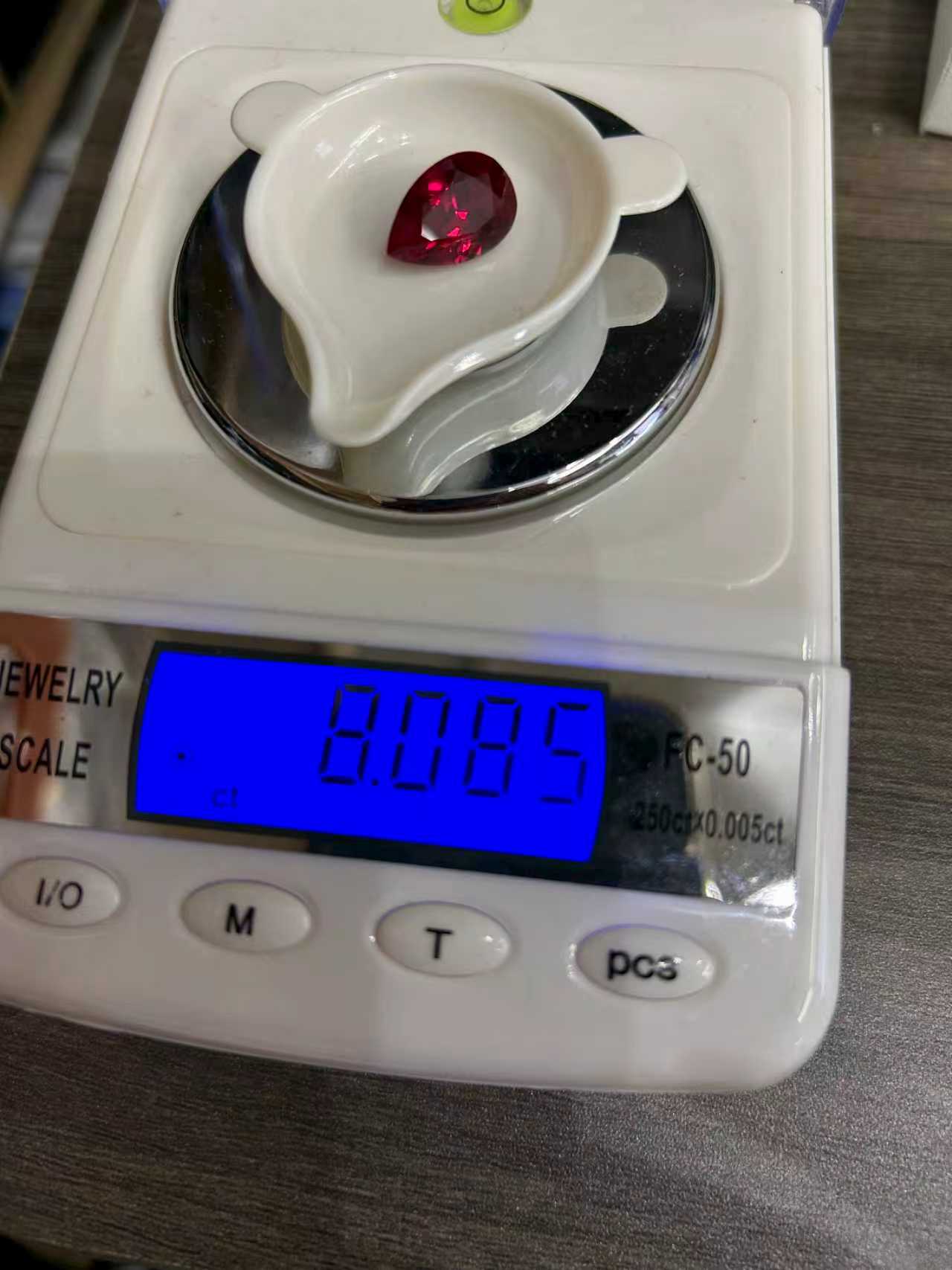 Pear shape Lab grown Ruby