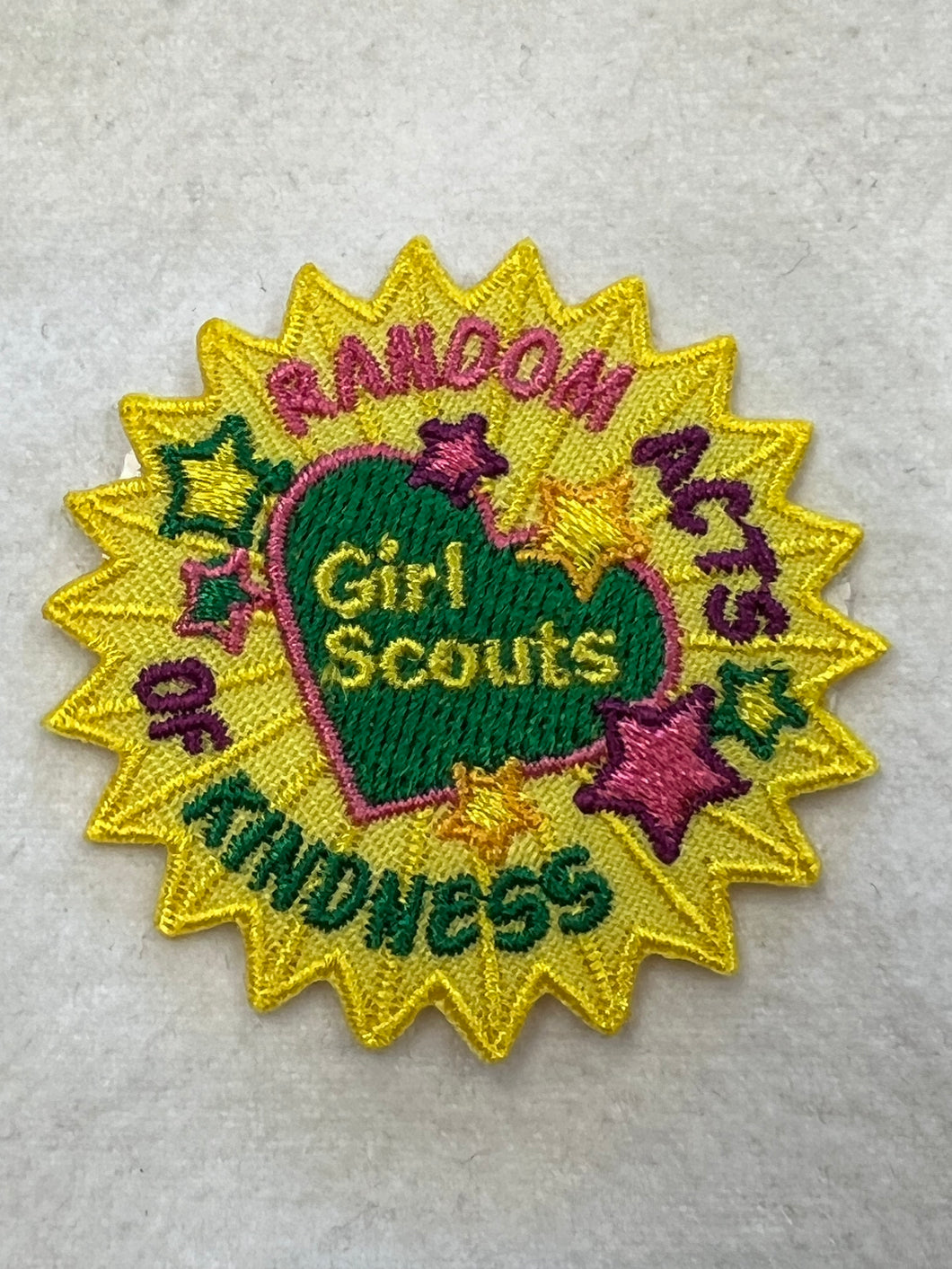 Girl Scouts random acts of kindness patch