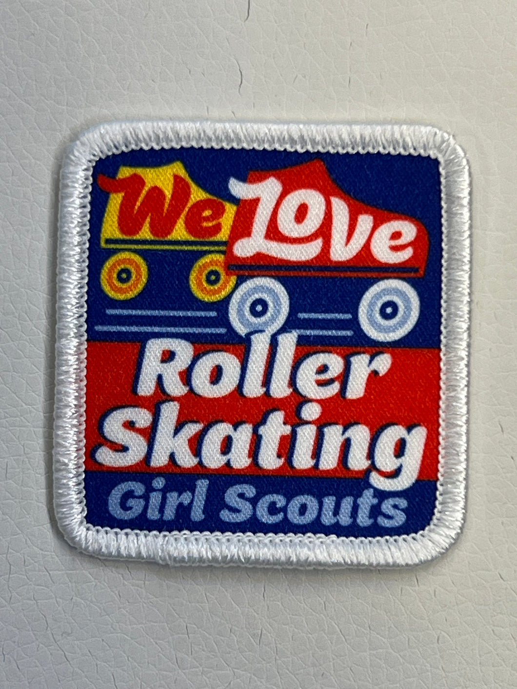 We love roller skating fun patch