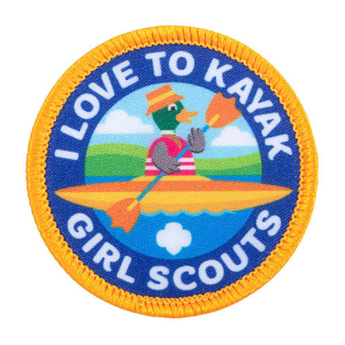 I Love to Kayak Sew-On Patch