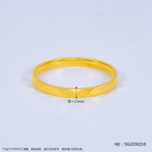 Load image into Gallery viewer, (Pure Gold 999 Character Seal) 5G Gold Diamond Surface Fixed Mouth Ring
