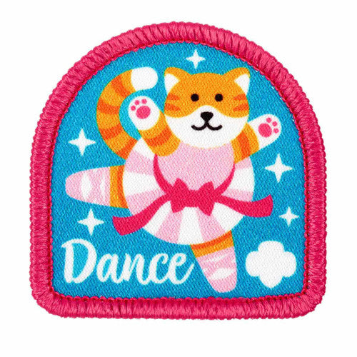 Dance Ballerina Cat Iron-On Patch