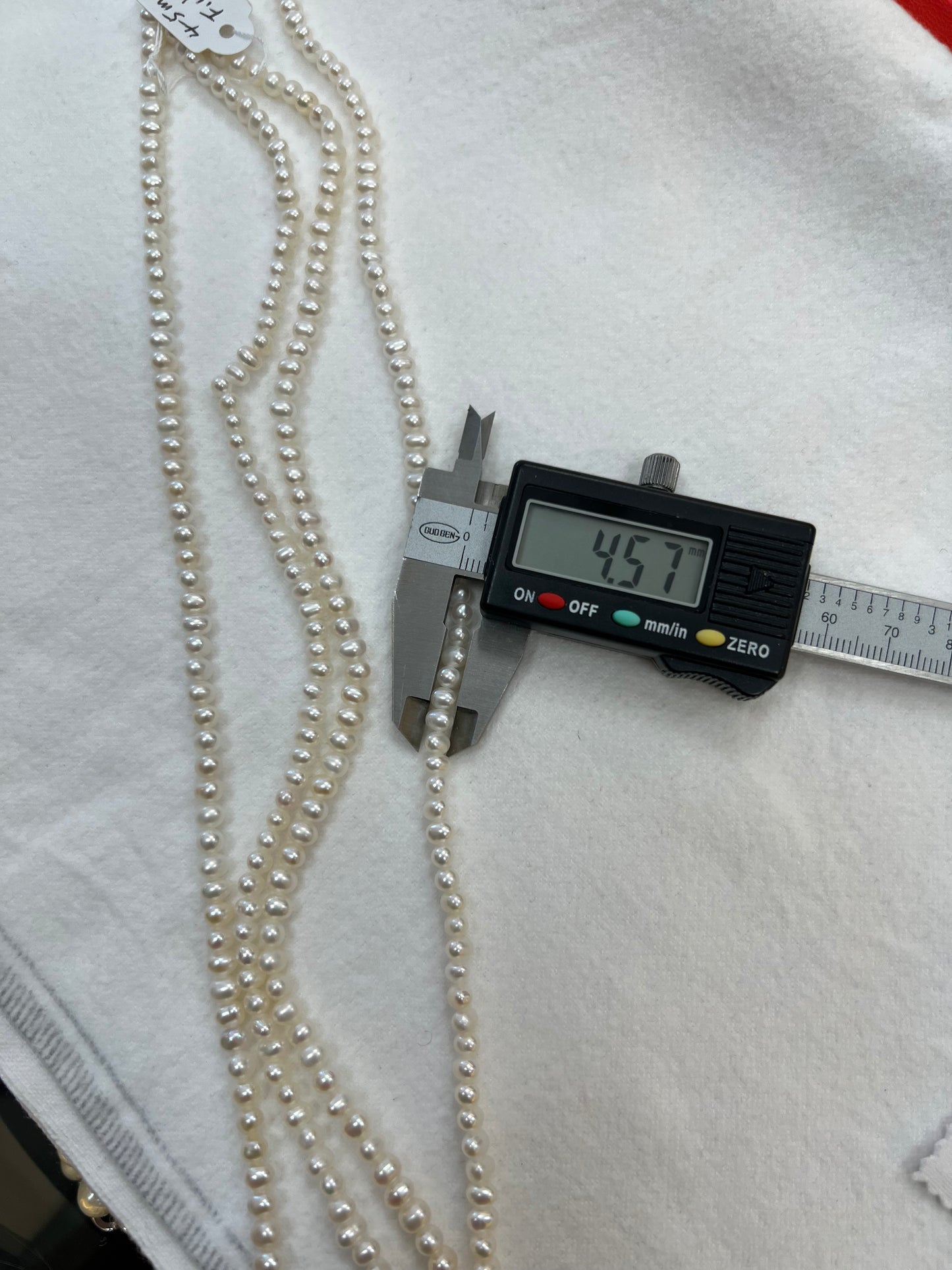 triple strand freshwater pearl choker