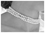 triple strand freshwater pearl choker