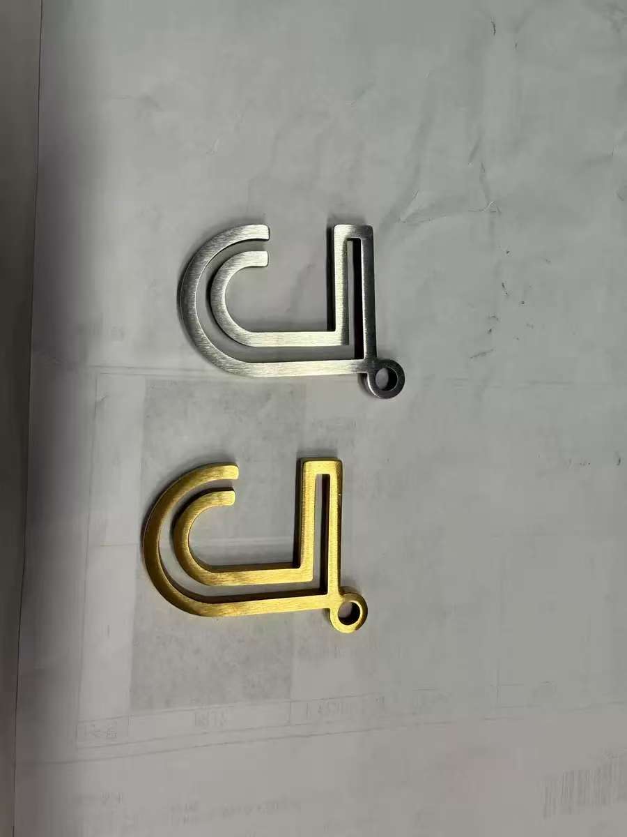 Custom make stainless steel hat clip .