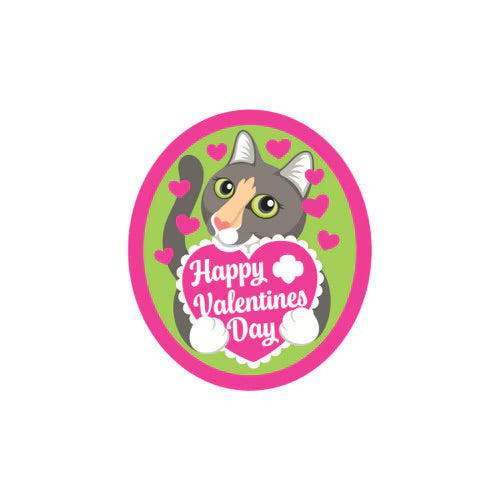 Valentine's Day Kitty Sew-On Patch