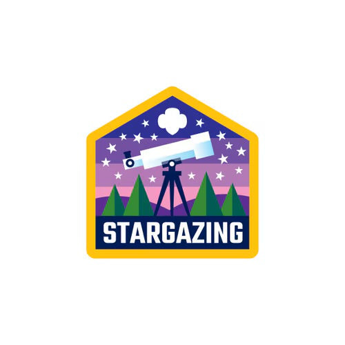Stargazing Telescope Sew-On Patch