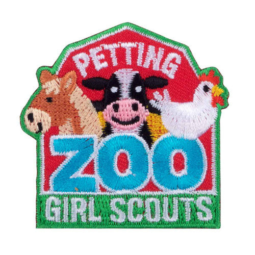 petting zoo iron on patch