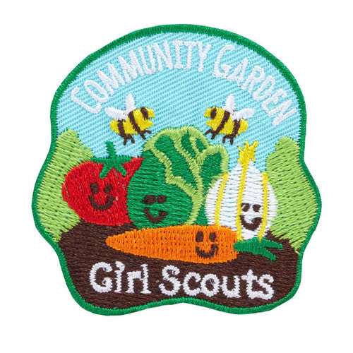 community garden veggies iron on patch