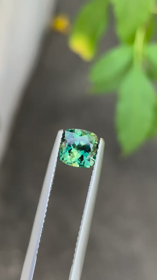 Teal sapphire from Madagascar