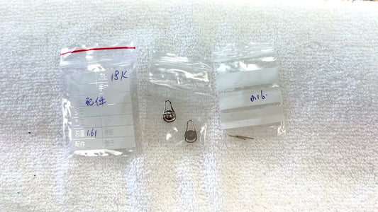 18k white gold extra large earring backs and post