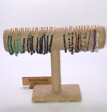 Load image into Gallery viewer, Natural stone bracelets with bar

