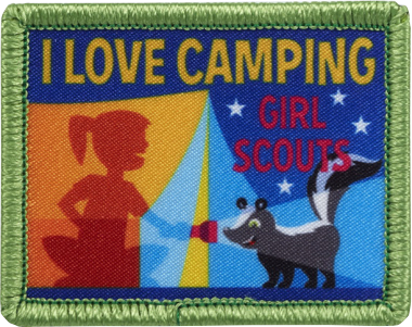 i love camping sew on patch