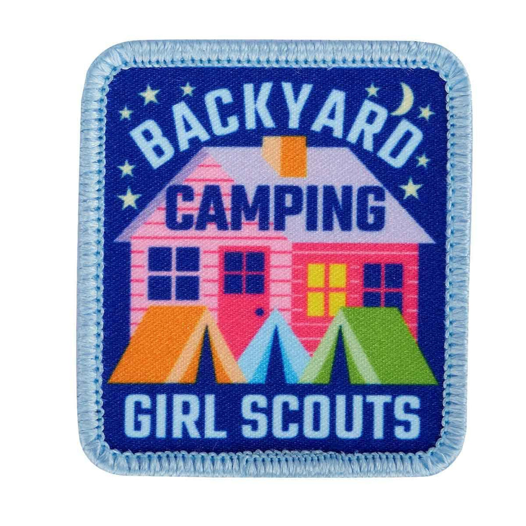 backyard camping sew on patch