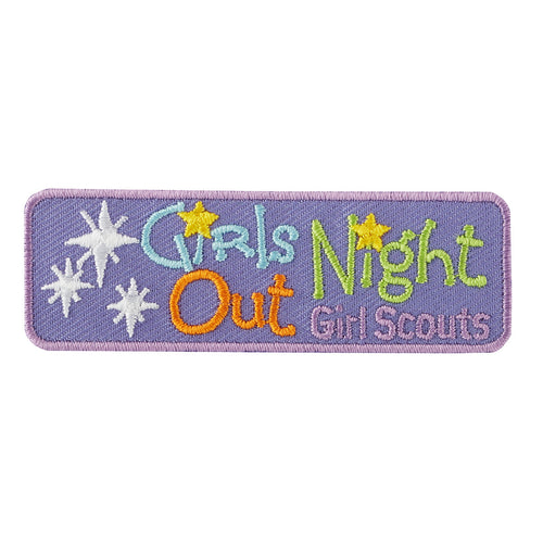 girls night out iron on patch