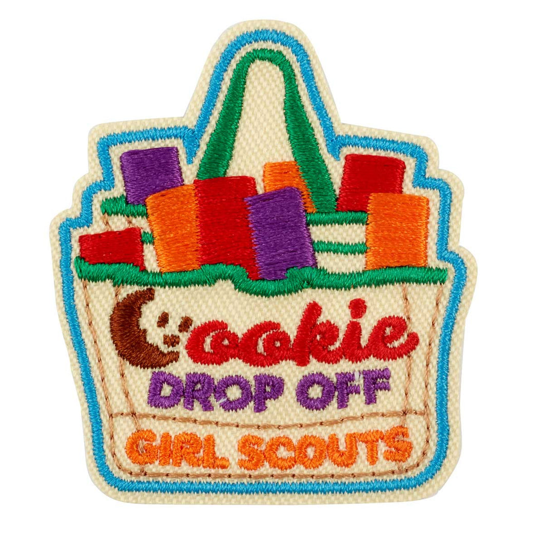 cookie drop off iron on patch