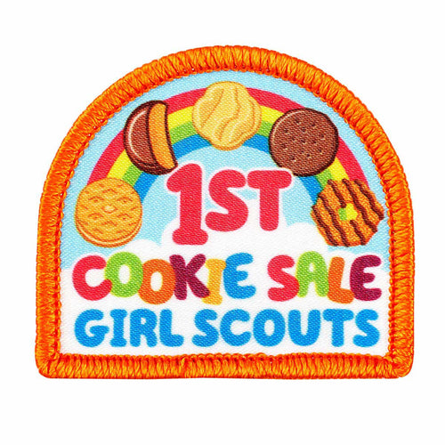girl scouts 1st cookie sale rainbow sew on patch