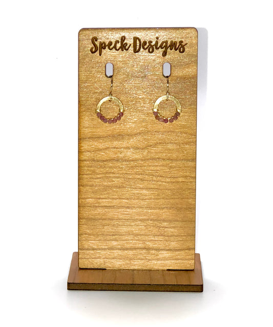 Round Wire Wrapped Earrings