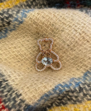 Load image into Gallery viewer, Cute Bear Brooch/ Rose gold Topaz Brooch

