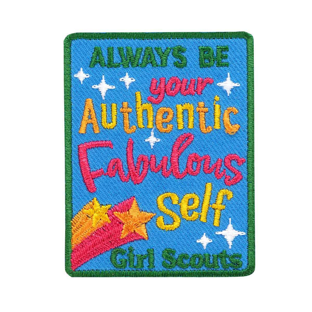 be your authentic fabulous self iron on patch