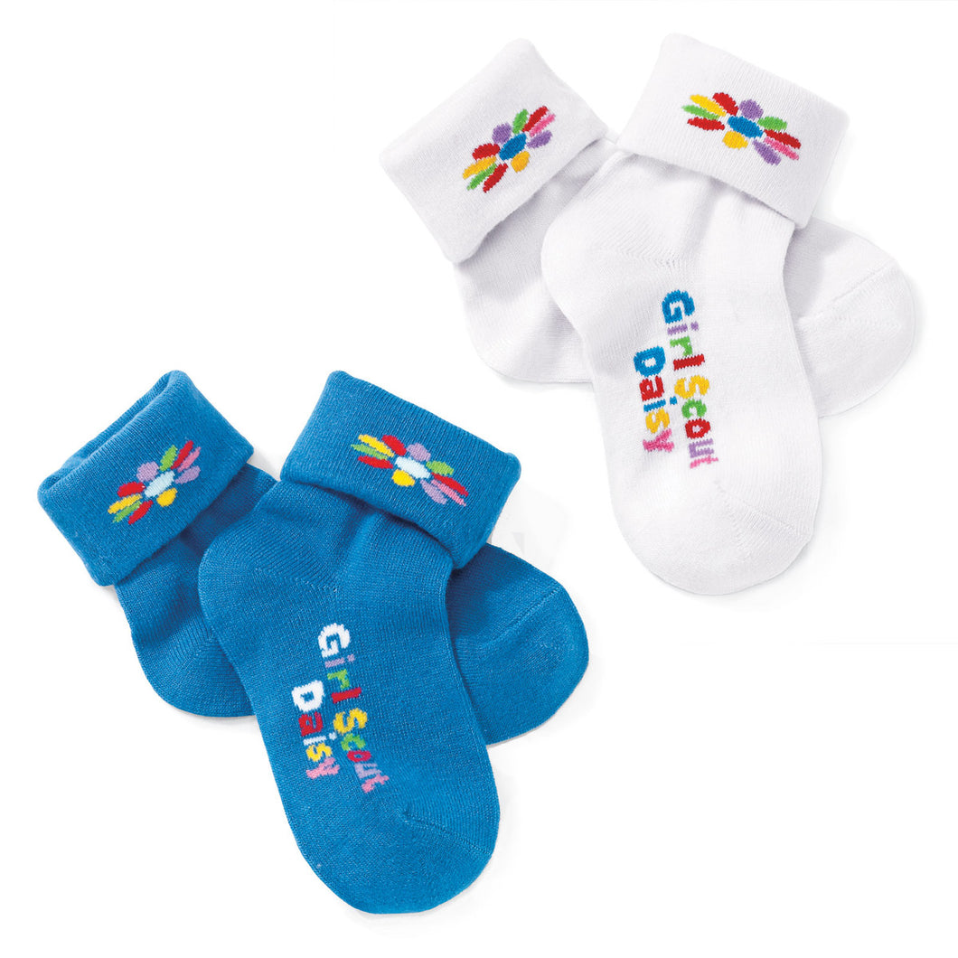 official daisy turn cuff sock pack