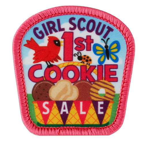 1st cookie sale basket sew on patch