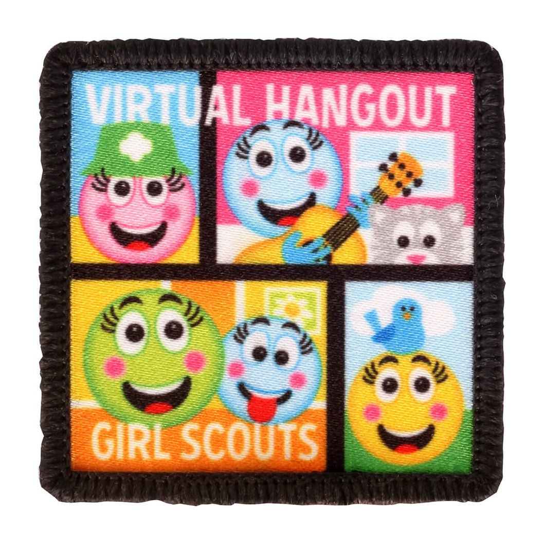 virtual hangout sew on patch