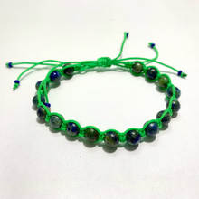 Load image into Gallery viewer, Adjustable Green Blue Bracelet
