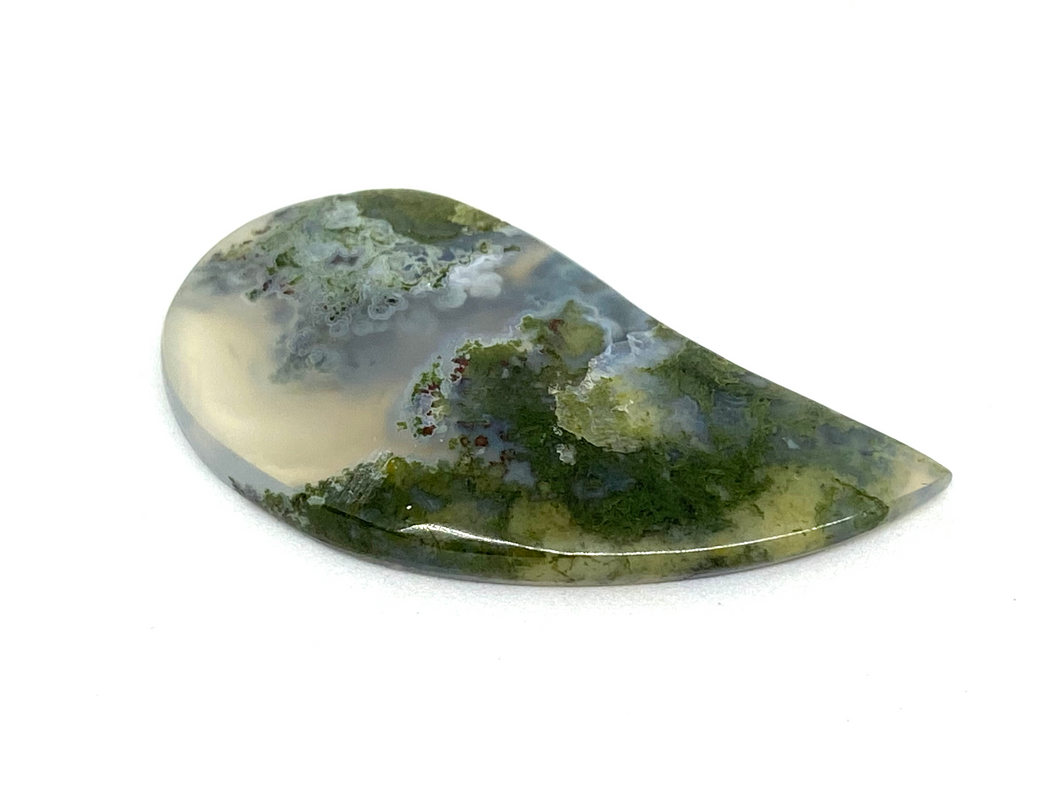 1 Natural Indonesia Moss Agate Stone