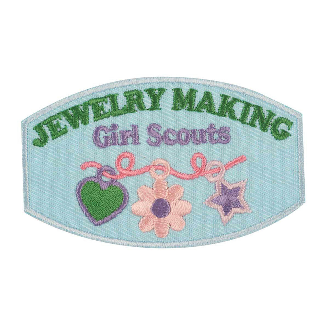 jewelry making girl scouts iron on patch
