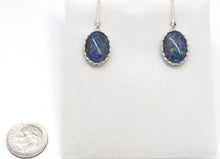 Load image into Gallery viewer, Natural Opal Triplet Dangling Earrings in Sterling Silver
