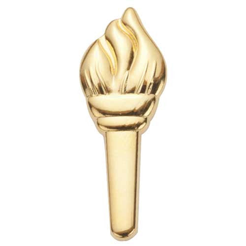 ambassador torch award pin gold