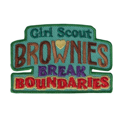 brownies break boundaries iron on patch