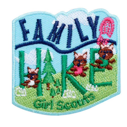 family hike iron on patch 1