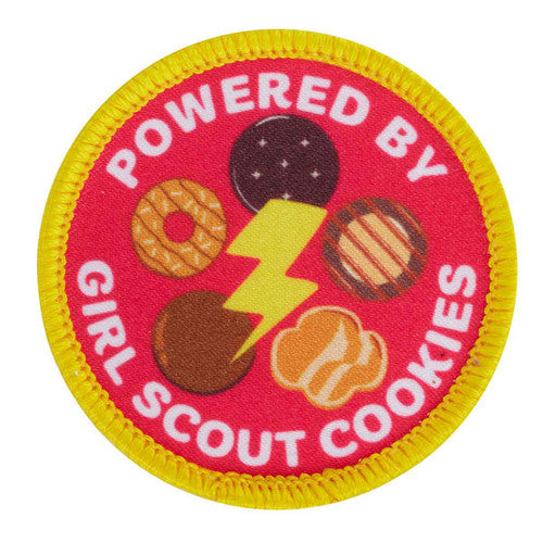 powered by girl scout cookies sew on patch 1