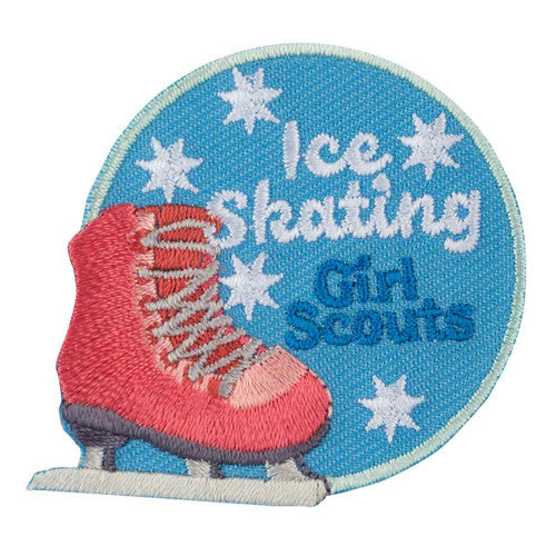 ice skating iron on patch