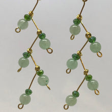 Load image into Gallery viewer, Green Drop Wire Wrap Earrings
