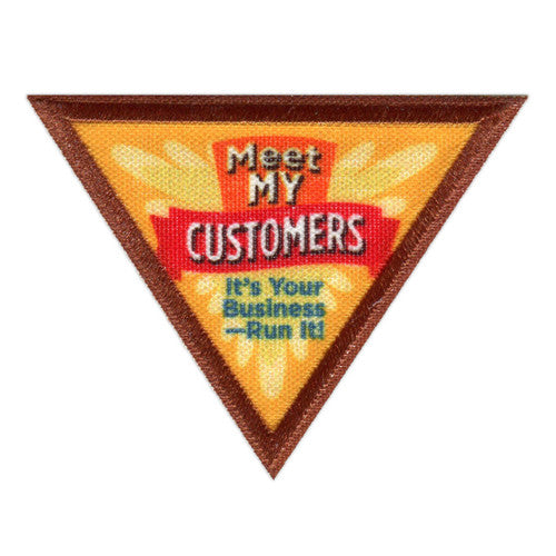 brownie meet my customers badge