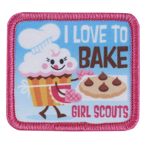 i love to bake sew on patch