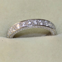 Load image into Gallery viewer, 4mm cubic zirconia eternity band

